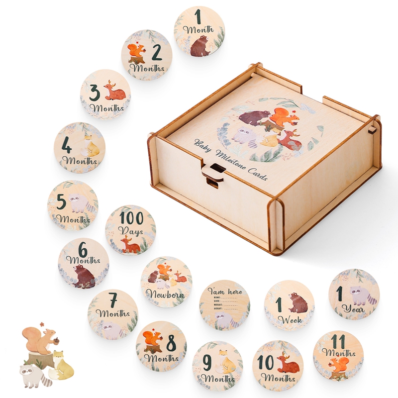 Milestone Card Set - معالم نمو الطفل حديث الولادة 0-12