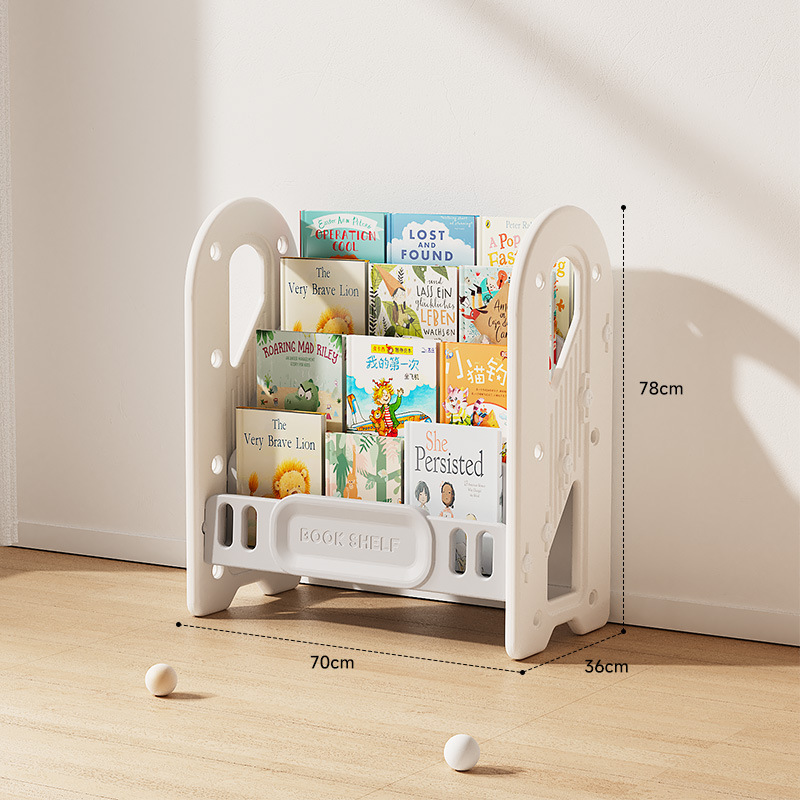 Baby Nursery Bookshelf - رف تخزين ألعاب الأطفال ومنظم كتب،