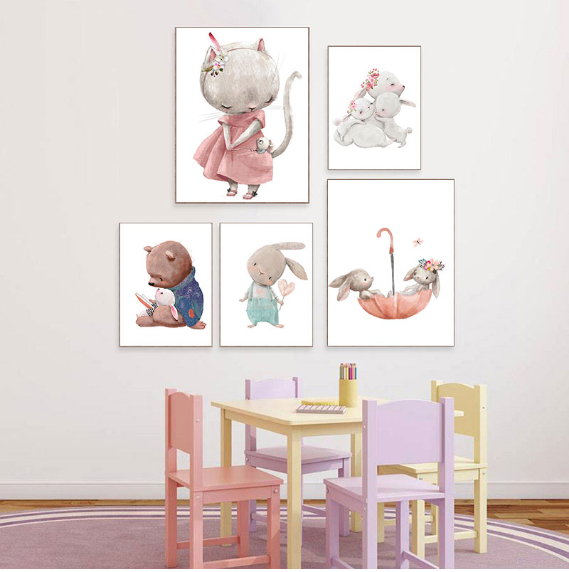 Baby Nursery Art - لوحة فنية زخرفية بدون إطار، طباعة