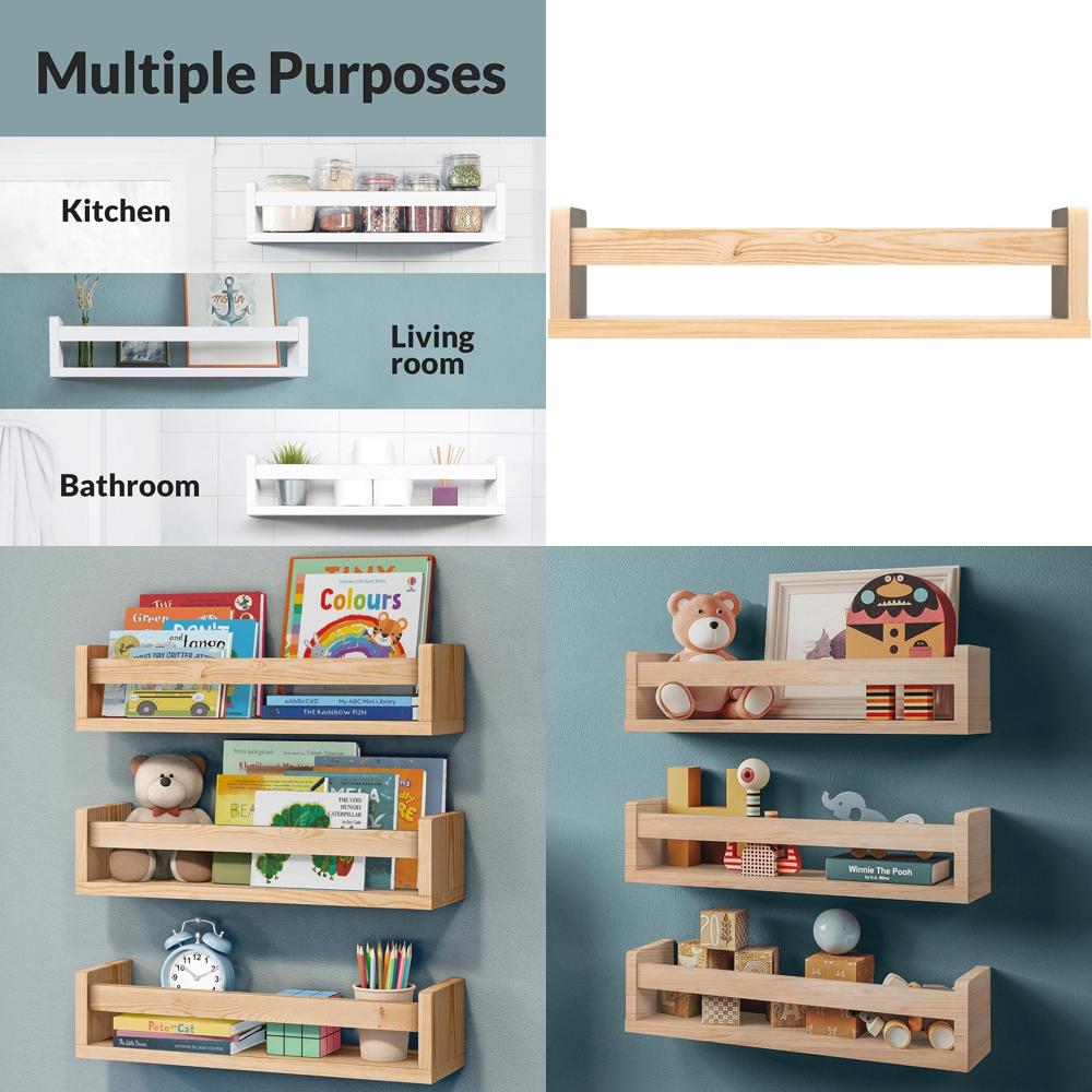 Baby Nursery Bookshelf - رفوف كتب لغرفة الأطفال، مجموعة من
