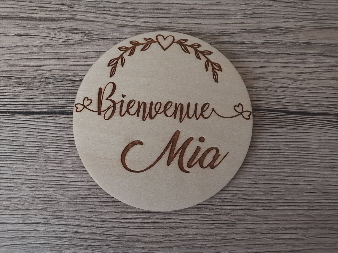 Milestone Card Set - اسم شخصي بطاقة ميلاد خشبية ،