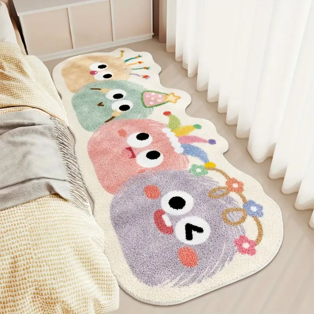 Baby Nursery Rug - سجادة طويلة من VIKAMA كارتون الدوبامين،