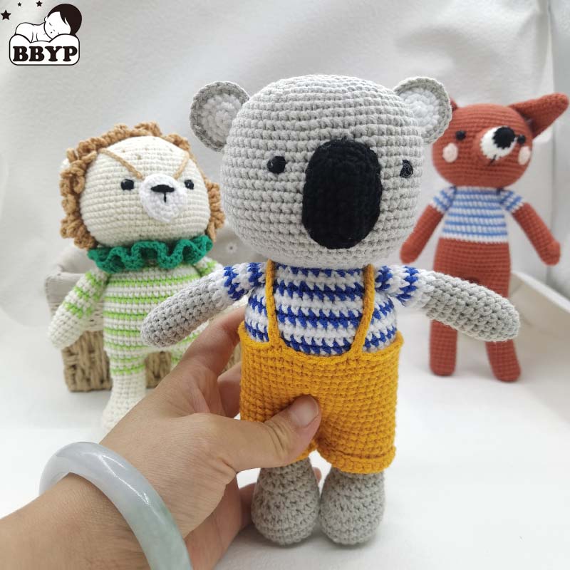 Baby Nursery Dolls - طفل الكروشيه محشوة الأسد كوالا الثعلب