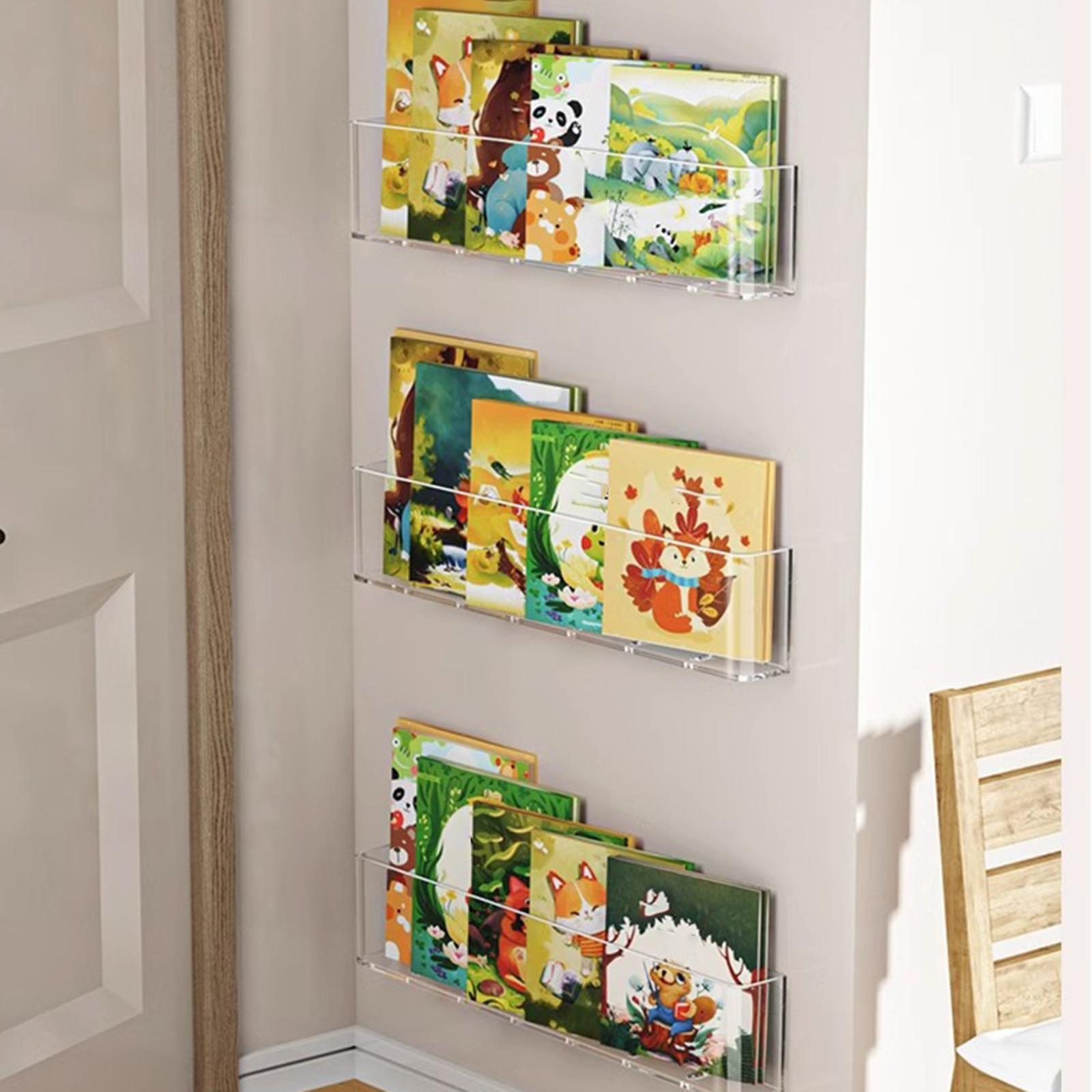 Baby Nursery Bookshelf - 3x رفوف الكتب العائمة الفصول الدراسية