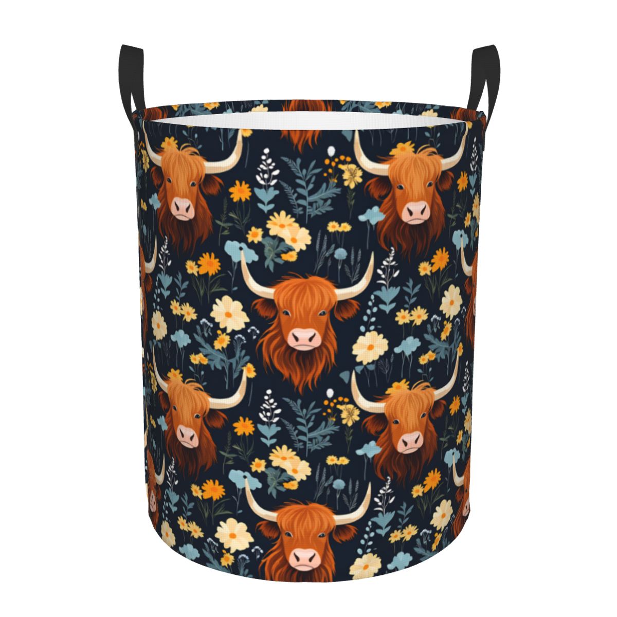 Laundry Hamper Nursery - سلة غسيل قابلة للطي بتصميم أبقار
