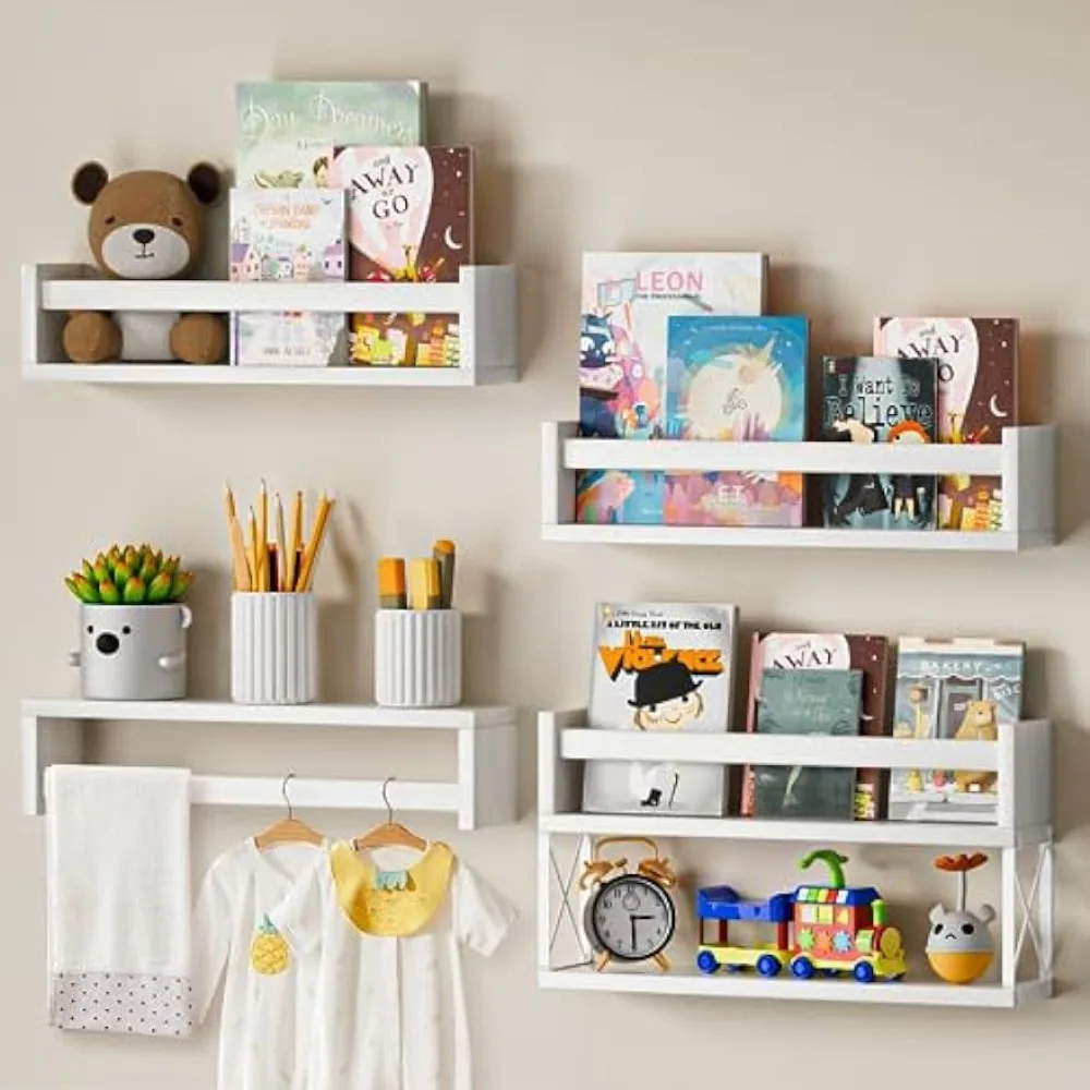 Baby Nursery Bookshelf - مجموعة أرفف كتب الحضانة من QimCoor