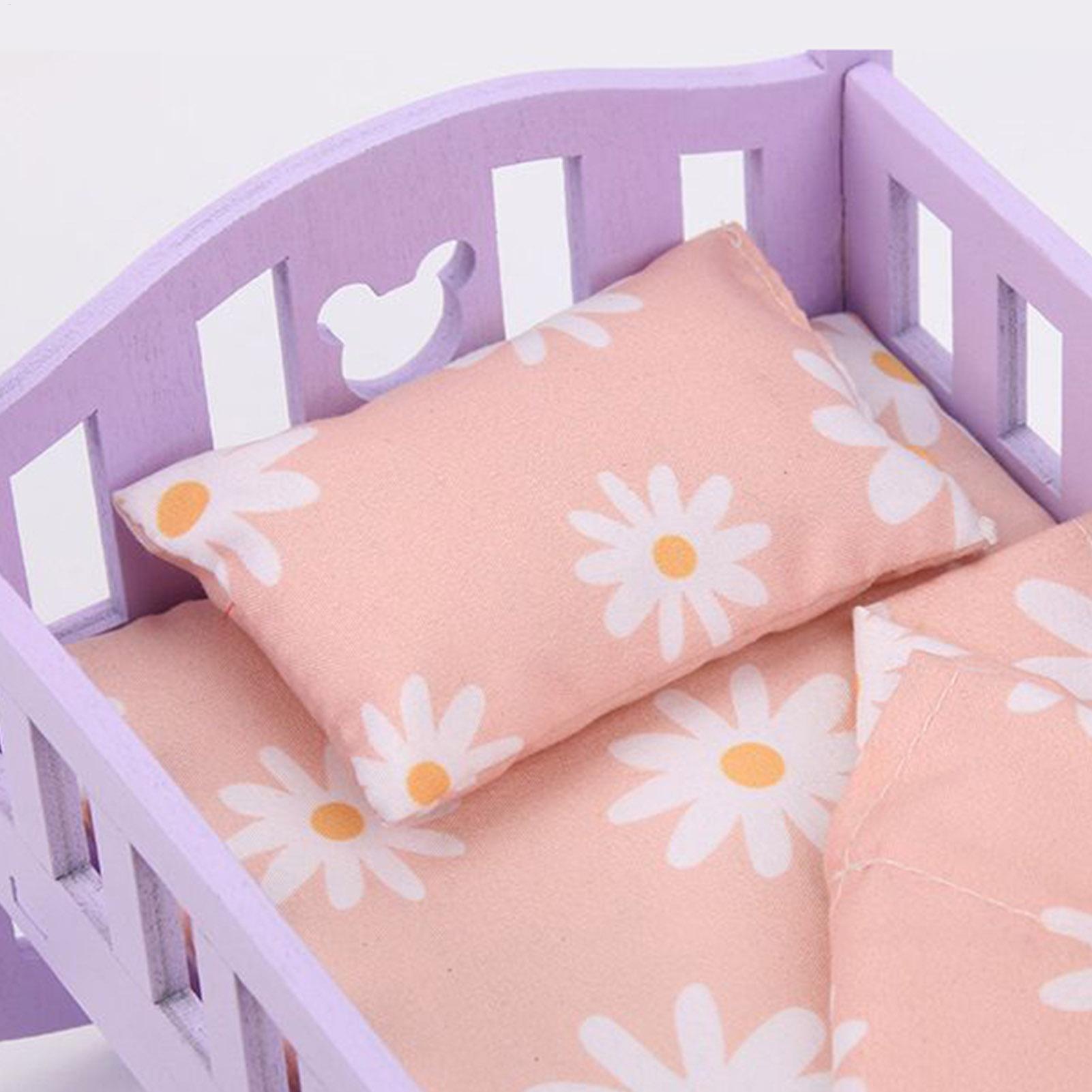 Baby Nursery Dolls - سرير دمية الطفل الأثاث التفاعلي، سرير