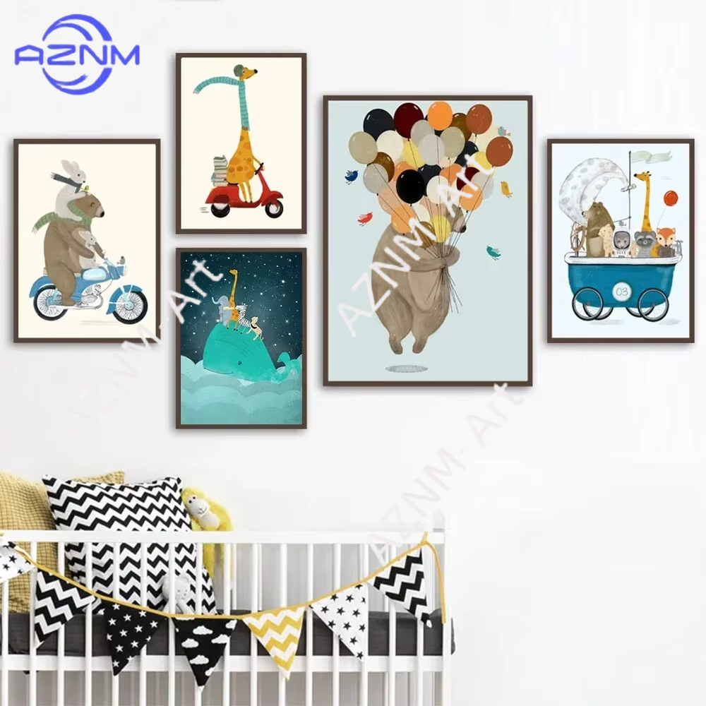 Baby Nursery Art - لوحة فنية جدارية للحضانة، طباعة فنية
