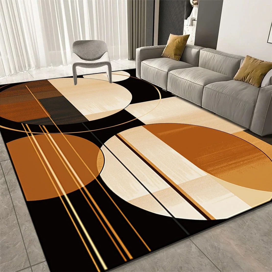Baby Nursery Rug - سجاد هندسي كبير لتزيين غرفة المعيشة،