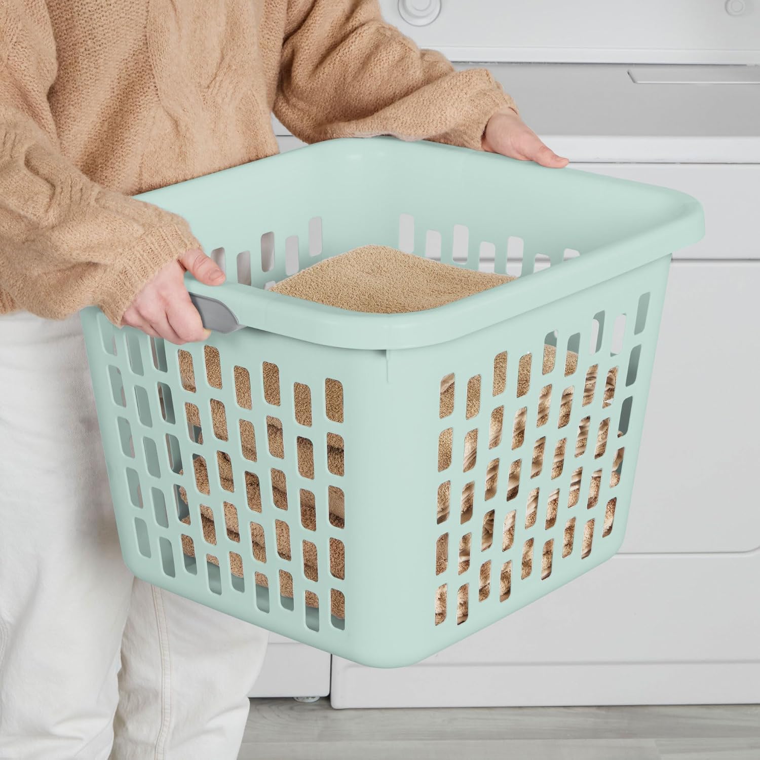 سلة غسيل بلاستيكية، سلة ملابس  - مراجعة Laundry Hamper Nursery وسعره