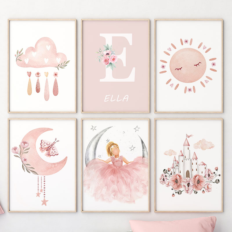 الوردي الملاك فتاة الشمس القمر - مراجعة Baby Nursery Decor Girl وسعره