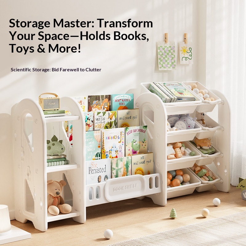 رف تخزين ألعاب الأطفال ومنظم ك - مراجعة Baby Nursery Bookshelf وسعره