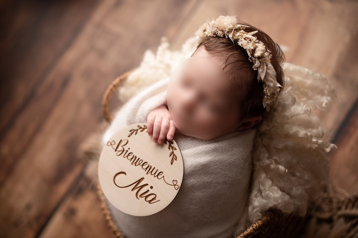 اسم شخصي بطاقة ميلاد خشبية ، ت - مراجعة Milestone Card Set وسعره