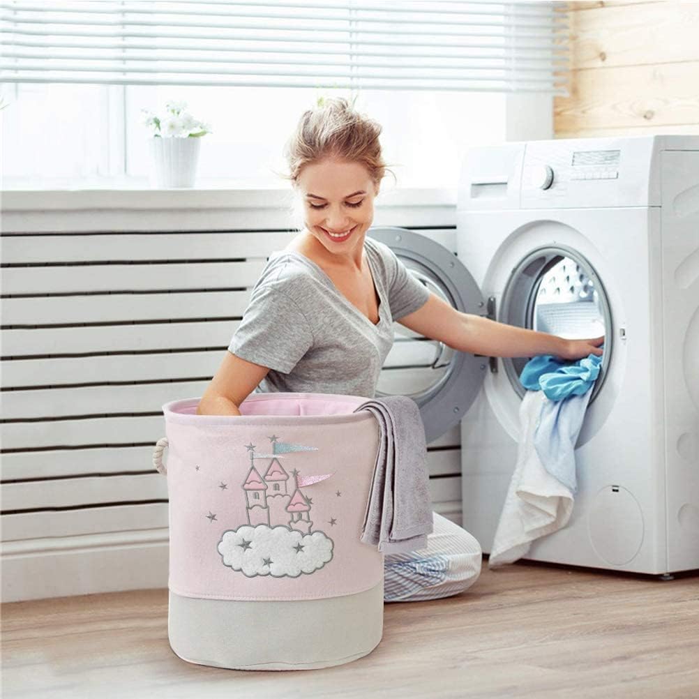 سلة غسيل كبيرة باللون الوردي ل - مراجعة Laundry Hamper Nursery وسعره