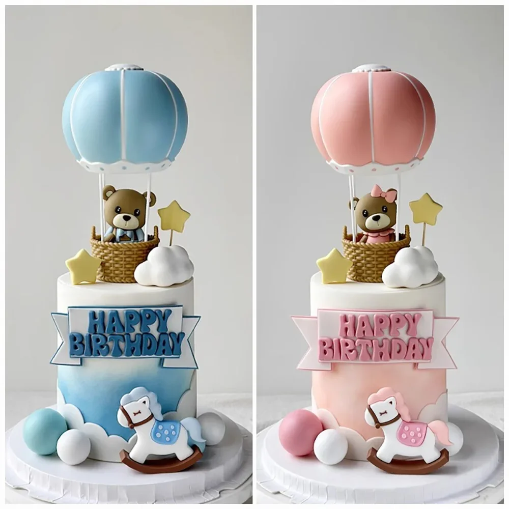 مجموعة زينة كعكة على شكل بالون - مراجعة Baby Nursery Hot Air Balloon وسعره