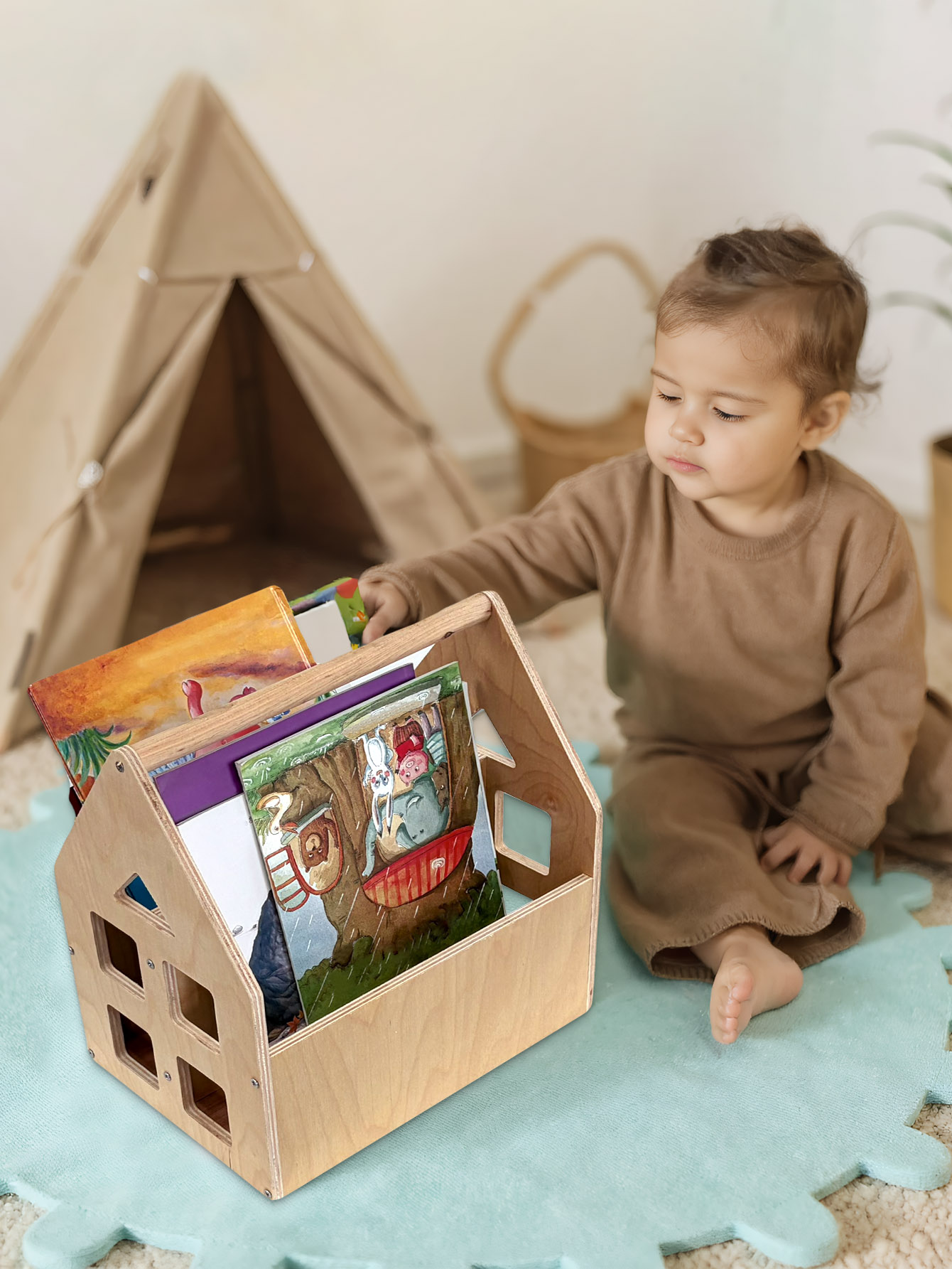 رف كتب للأطفال الصغار على الوج - مراجعة Baby Nursery Bookshelf وسعره