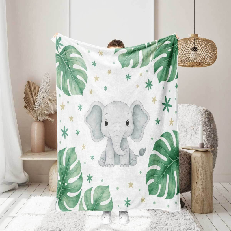 لطيف الفيل و Monstera ورقة بطا - مراجعة Baby Nursery Elephant Theme وسعره