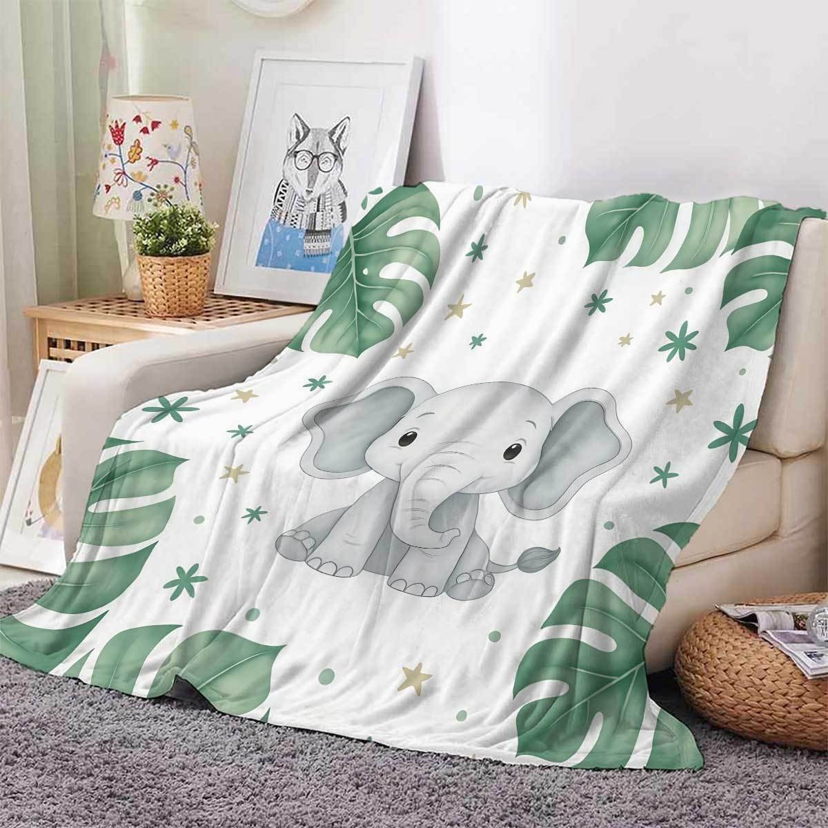 لطيف الفيل و Monstera ورقة بطا - مراجعة Baby Nursery Elephant Theme وسعره