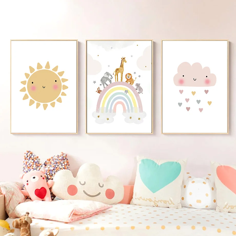 ملصقات وطباعات جدارية على الطر - مراجعة Baby Nursery Decor Girl وسعره