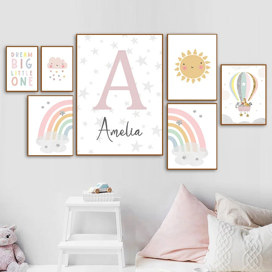 ملصقات وطباعات جدارية على الطر - مراجعة Baby Nursery Decor Girl وسعره
