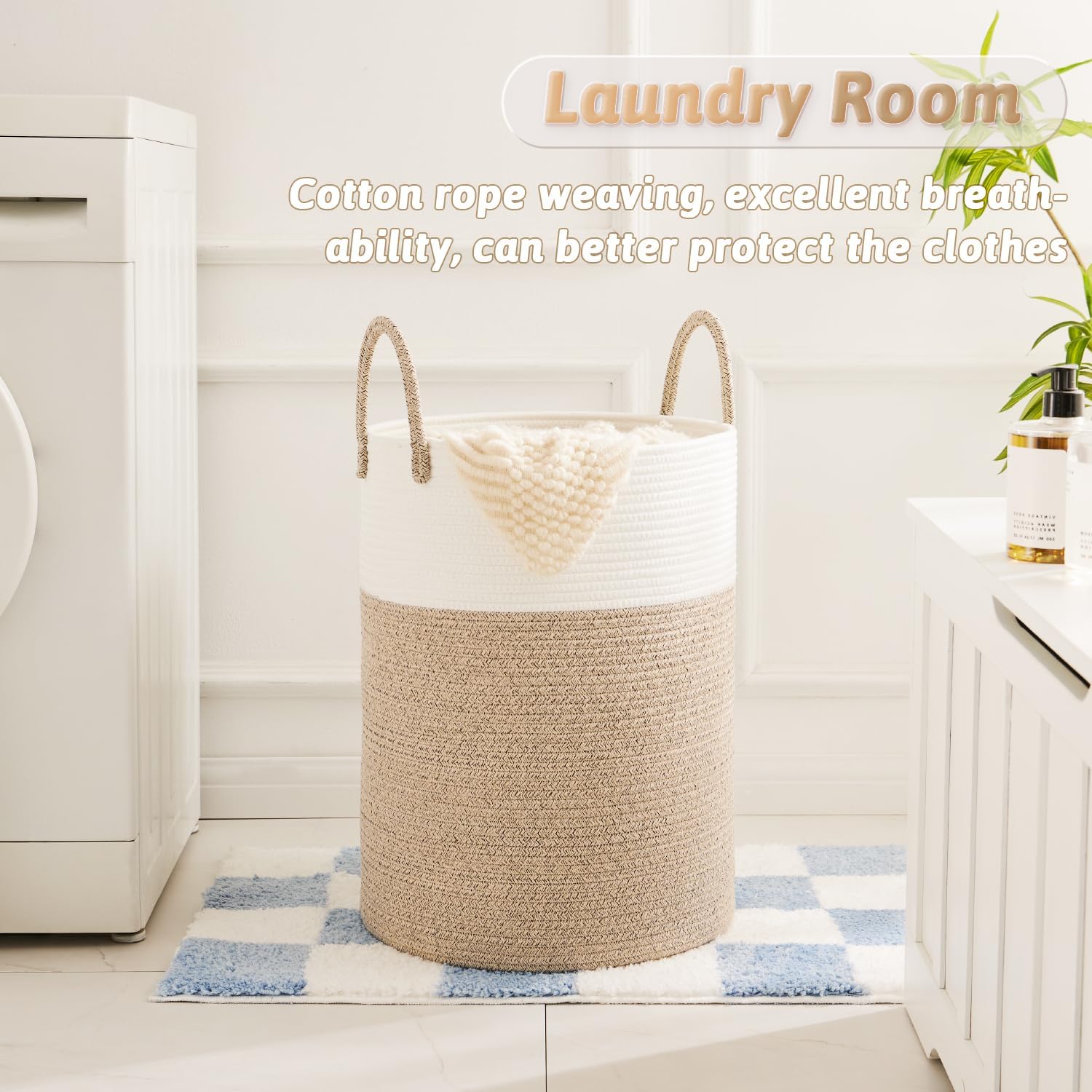 سلة غسيل، سلة غسيل منسوجة من ح - مراجعة Laundry Hamper Nursery وسعره