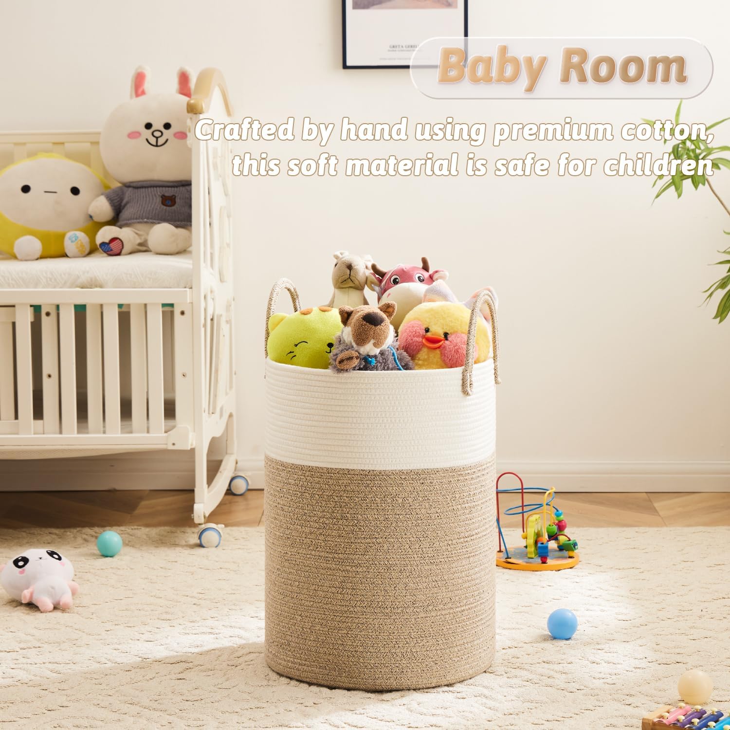 سلة غسيل، سلة غسيل منسوجة من ح - مراجعة Laundry Hamper Nursery وسعره