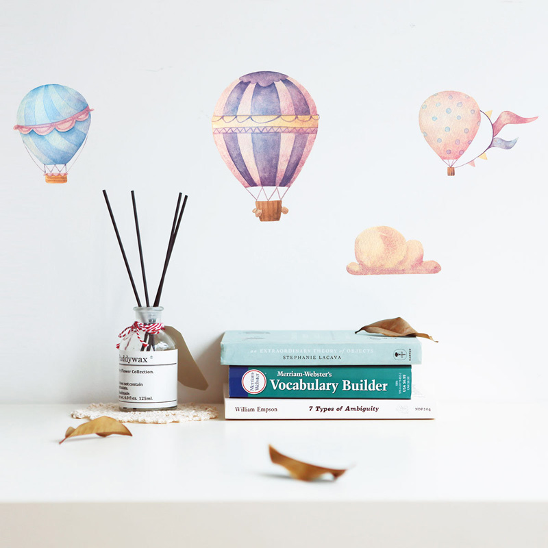 ملصق جداري إبداعي ملون على شكل - مراجعة Baby Nursery Hot Air Balloon وسعره