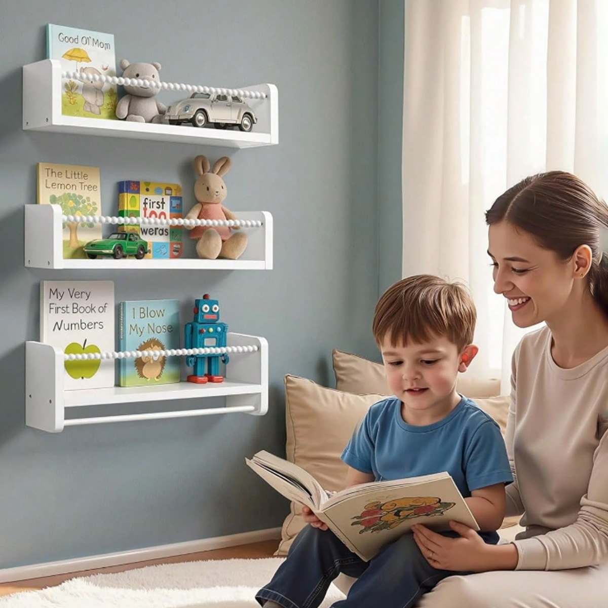 رفوف كتب لغرفة الأطفال، رفوف ك - مراجعة Baby Nursery Bookshelf وسعره
