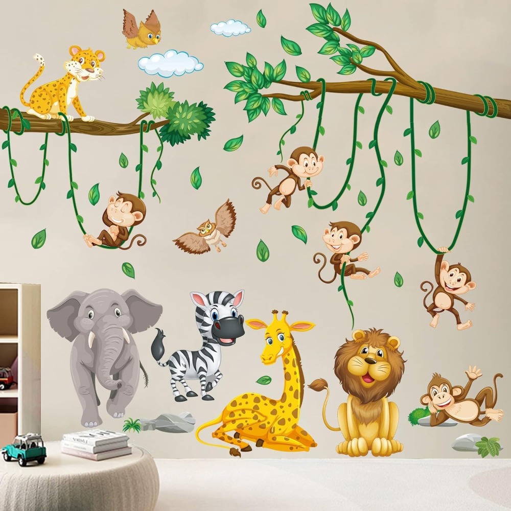 ملصقات جدارية على شكل حيوانات  - مراجعة Baby Nursery Decor Girl وسعره