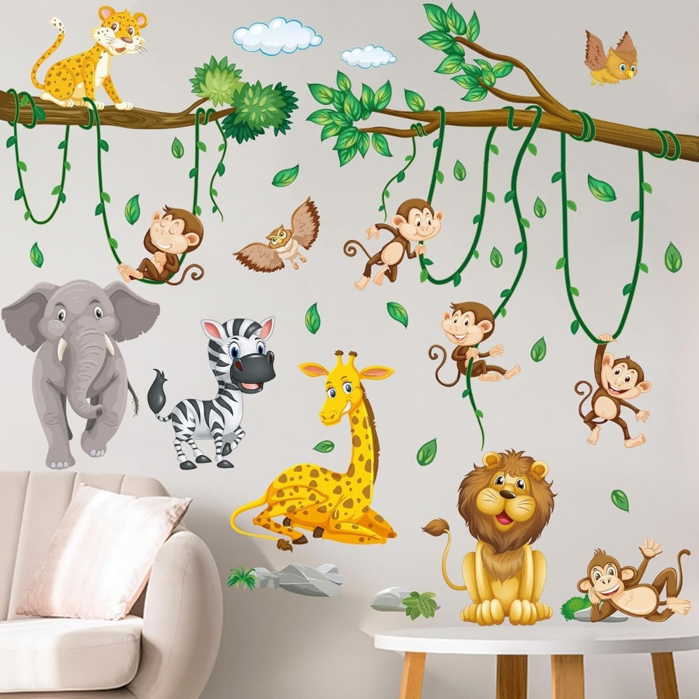 ملصقات جدارية على شكل حيوانات  - مراجعة Baby Nursery Decor Girl وسعره