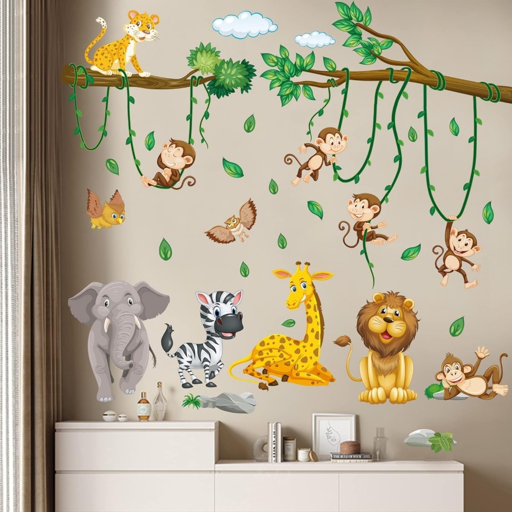 ملصقات جدارية على شكل حيوانات  - مراجعة Baby Nursery Decor Girl وسعره
