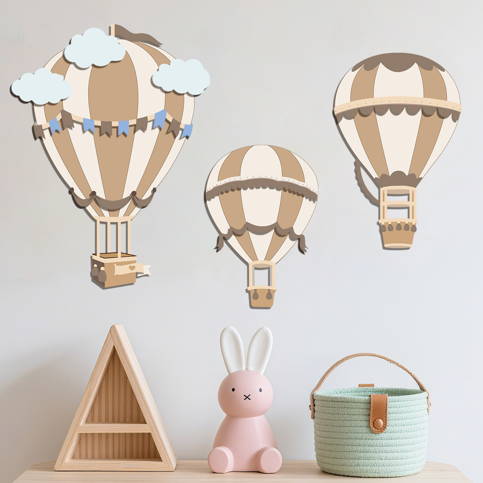 ديكور حائط خشبي على شكل منطاد  - مراجعة Baby Nursery Hot Air Balloon وسعره