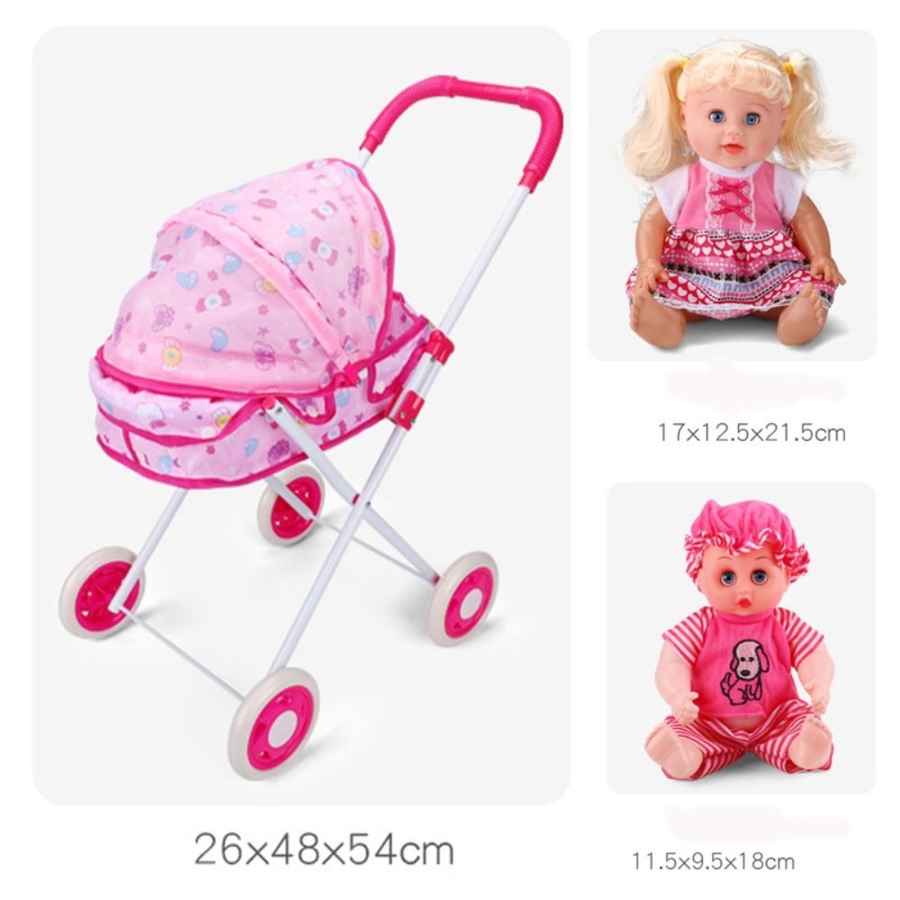 عربة أطفال بلاستيكية ومعدنية ع - مراجعة Baby Nursery Dolls وسعره