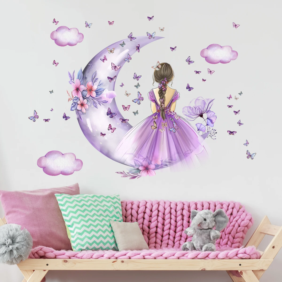 فتاة القمر الفراشات ملصقات جدا - مراجعة Baby Nursery Ideas Girl وسعره