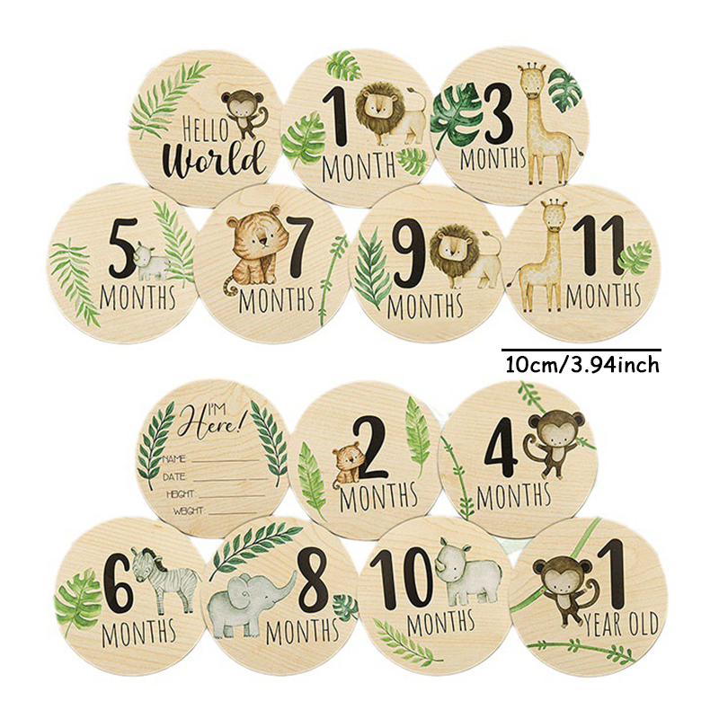 بطاقات تصوير حيوانات خشبية للأ - مراجعة Milestone Card Set وسعره