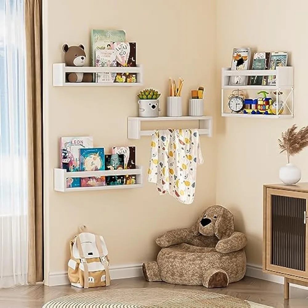 مجموعة أرفف كتب الحضانة من Qim - مراجعة Baby Nursery Bookshelf وسعره