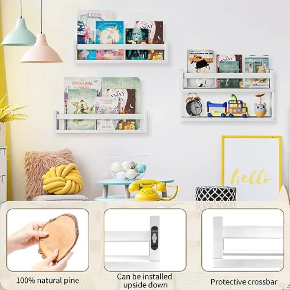 مجموعة أرفف كتب الحضانة من Qim - مراجعة Baby Nursery Bookshelf وسعره