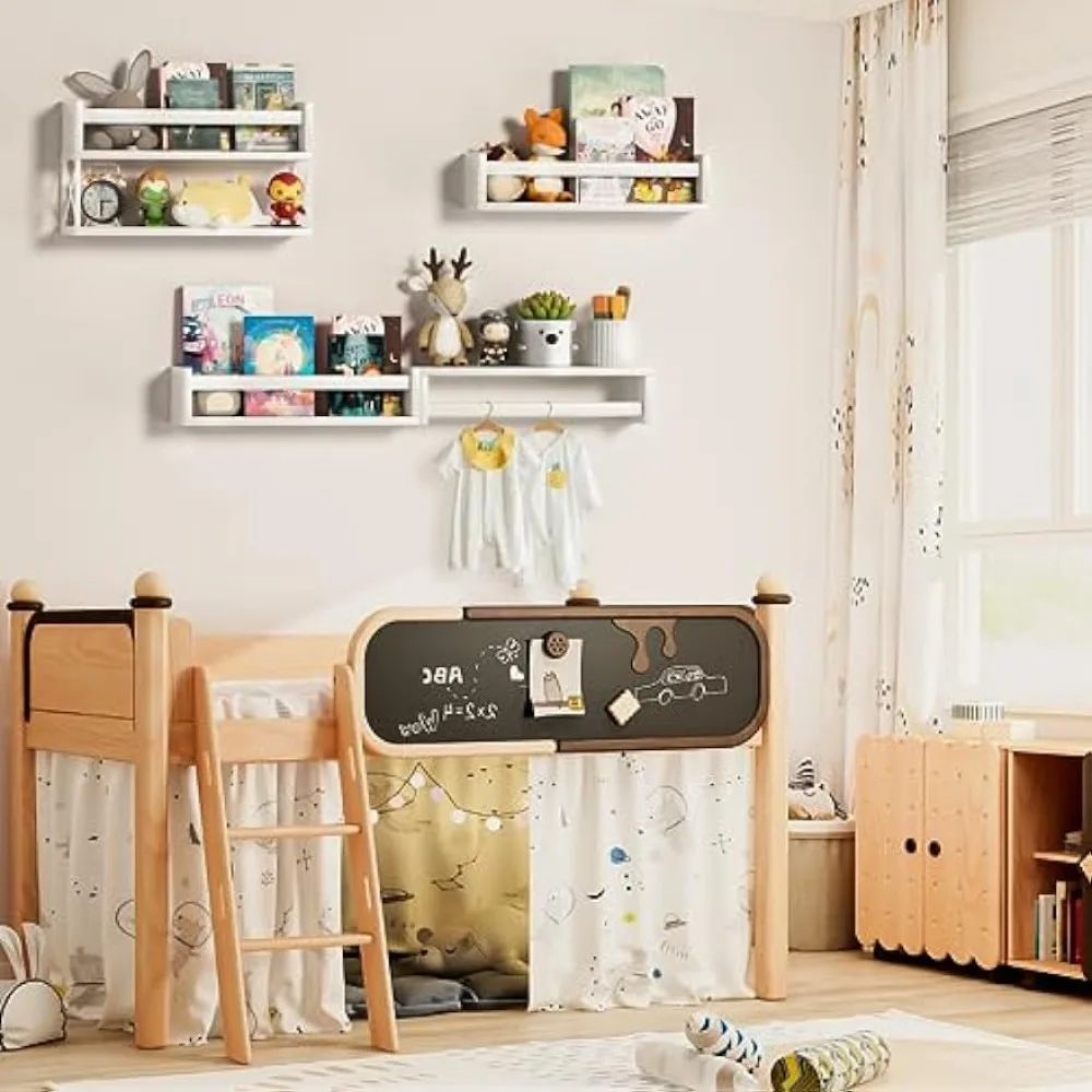 مجموعة أرفف كتب الحضانة من Qim - مراجعة Baby Nursery Bookshelf وسعره