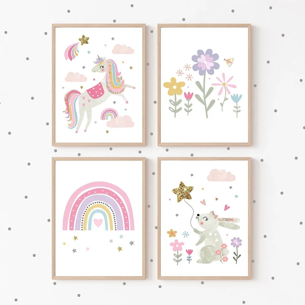 لوحة فنية جدارية لغرفة الأطفال - مراجعة Baby Nursery Decor Girl وسعره