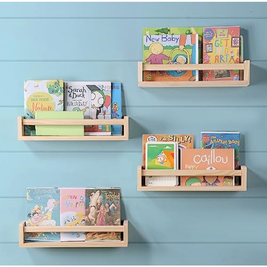 مجموعة من 4 أرفف لغرفة الأطفال - مراجعة Baby Nursery Bookshelf وسعره