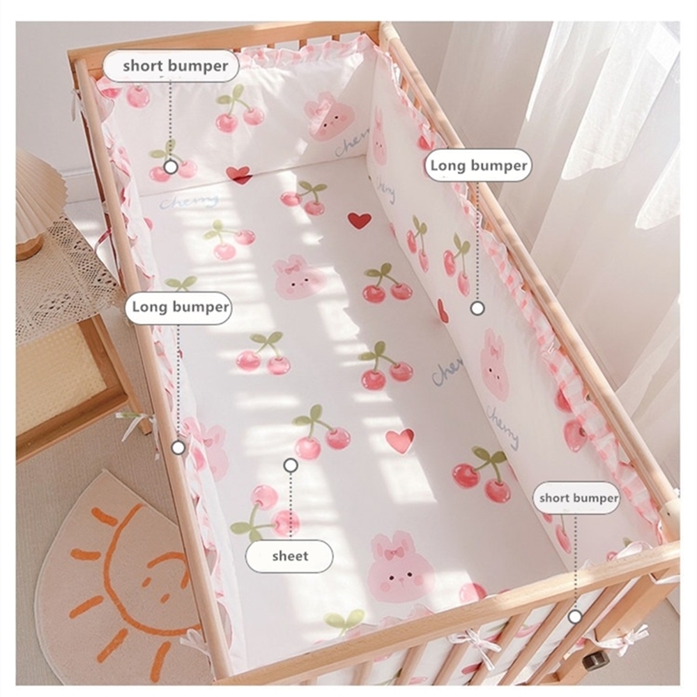 5 قطعة طقم سرير فتاة طفل سرير  - مراجعة Baby Nursery Decor Girl وسعره