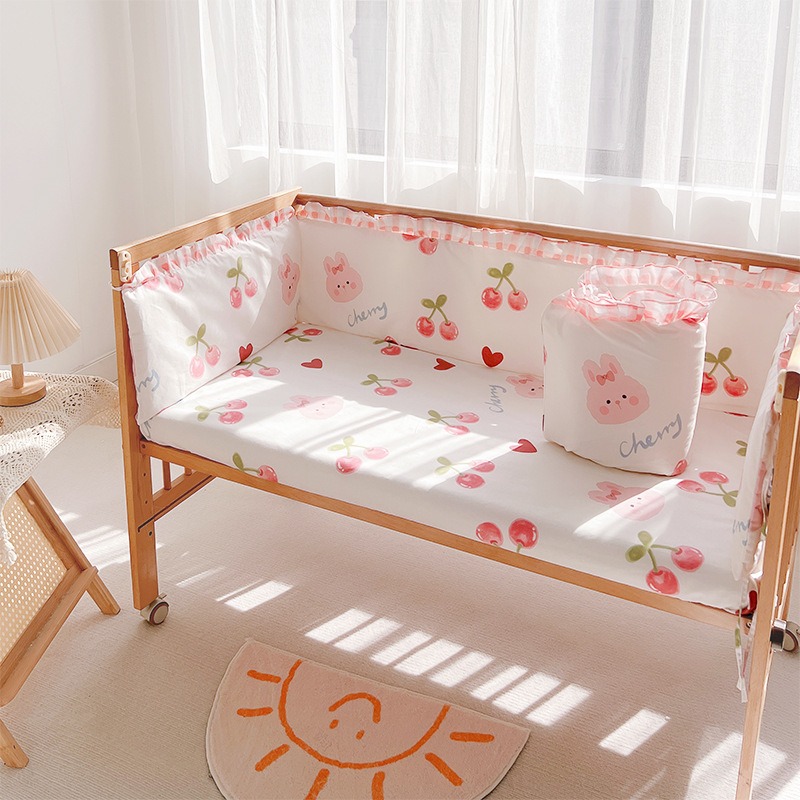 5 قطعة طقم سرير فتاة طفل سرير  - مراجعة Baby Nursery Decor Girl وسعره
