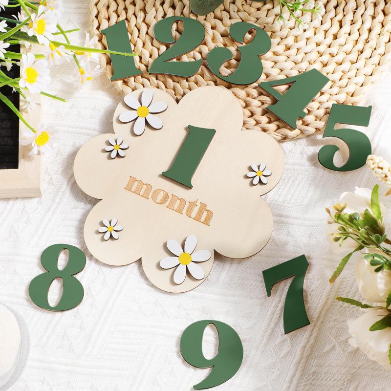 بطاقات معلم شهرية للأطفال الخش - مراجعة Milestone Card Set وسعره