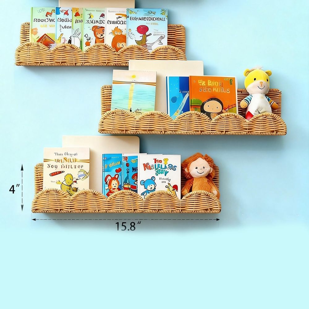 3 مجموعات من أرفف الكتب للحضان - مراجعة Baby Nursery Bookshelf وسعره