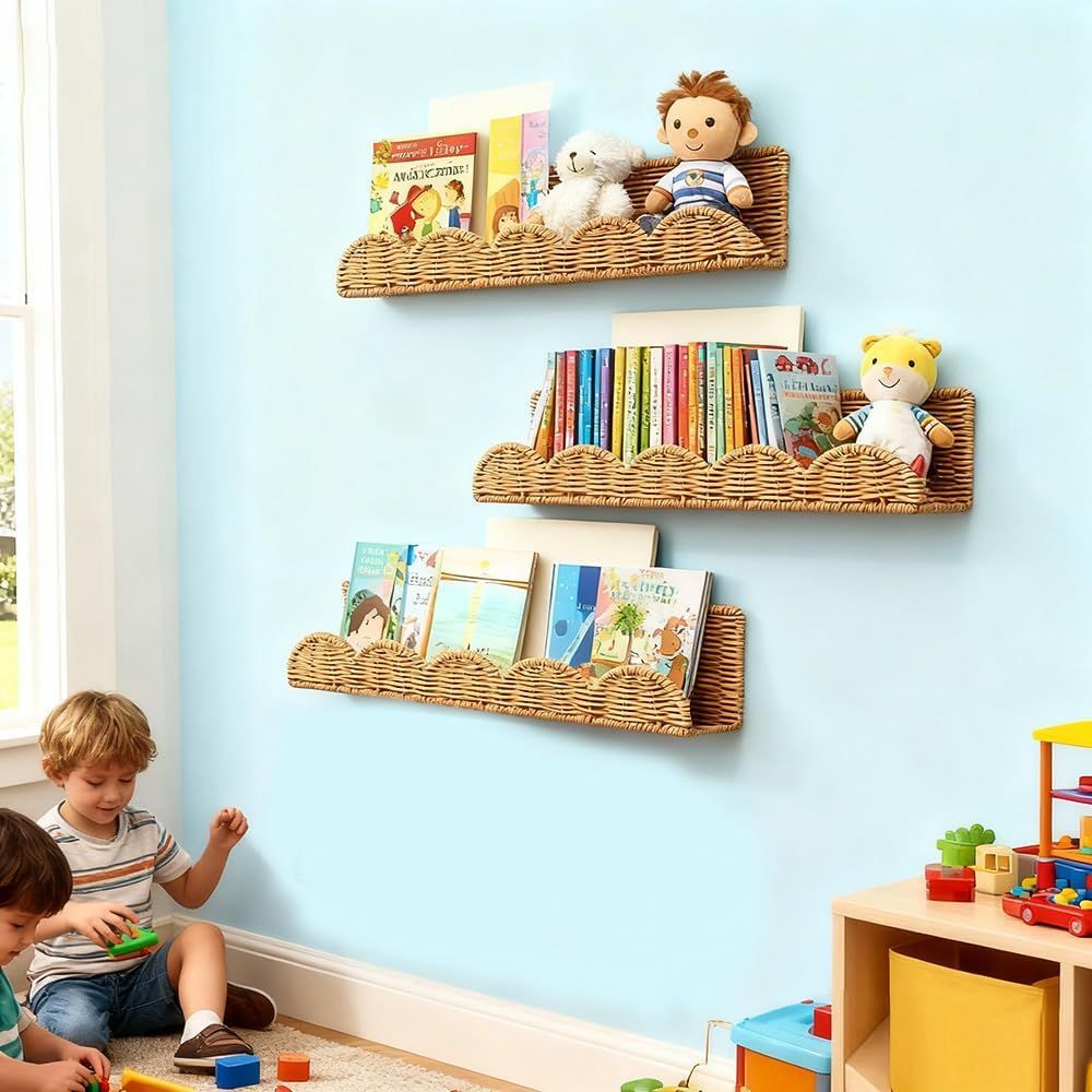 3 مجموعات من أرفف الكتب للحضان - مراجعة Baby Nursery Bookshelf وسعره