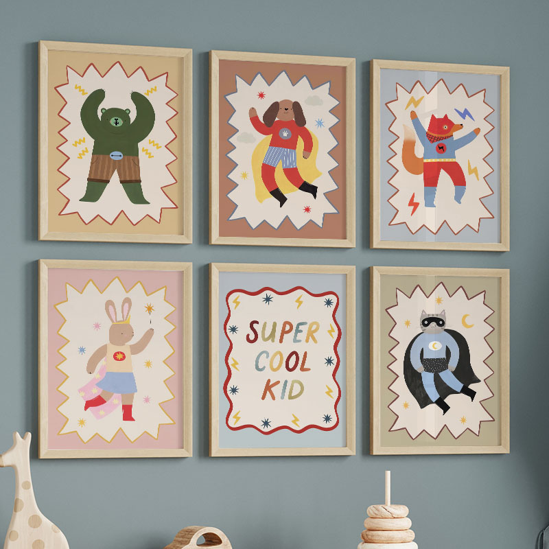 لوحات فنية كرتونية مضحكة ورائع - مراجعة Baby Nursery Art وسعره