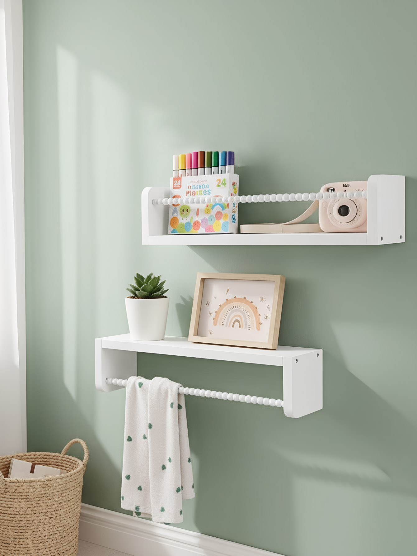 أرفف كتب حضانة خشبية، أرفف كتب - مراجعة Baby Nursery Bookshelf وسعره