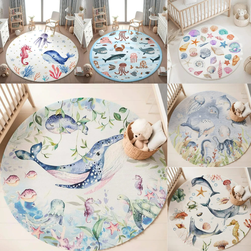 سجادة مستديرة بتصميم حيوانات ب - مراجعة Baby Nursery Rug وسعره